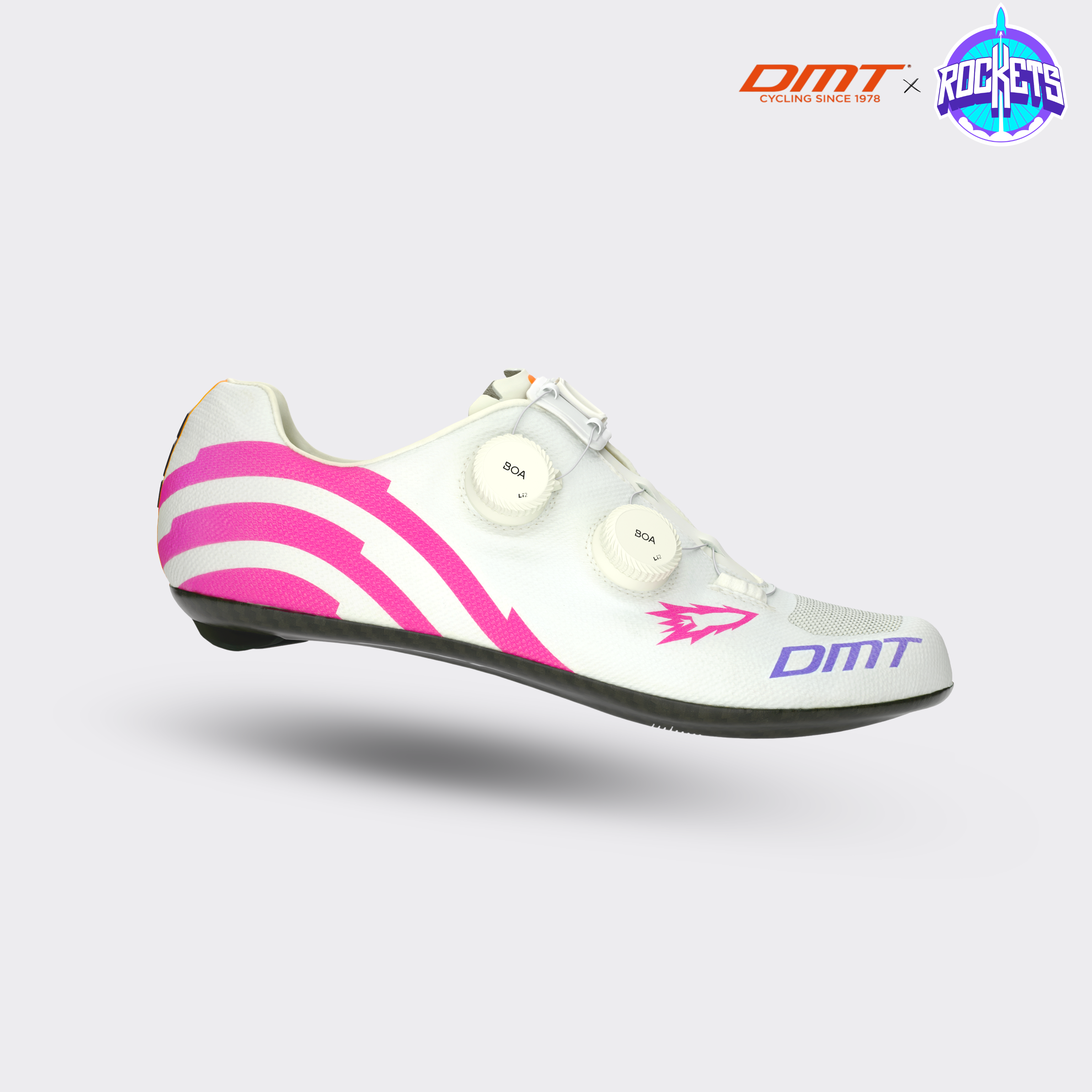 DMT KR0 Evo Superlight: ROAD White / Pink Rockets | DMT Cycling